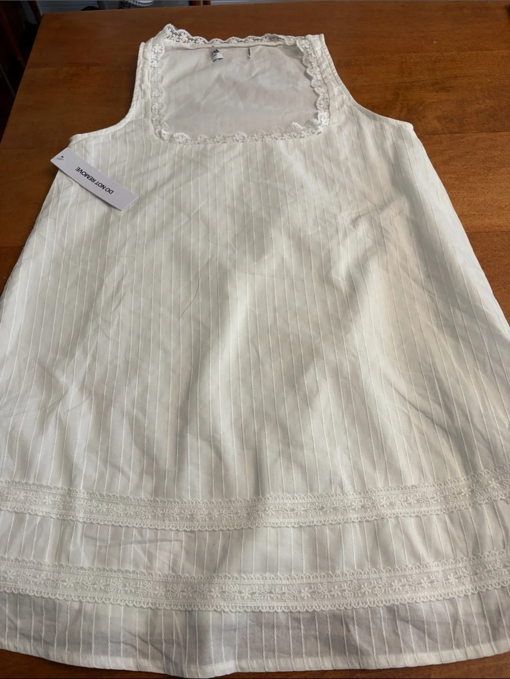 Princess Polly Alanah White Cotton Mini Dress size 12